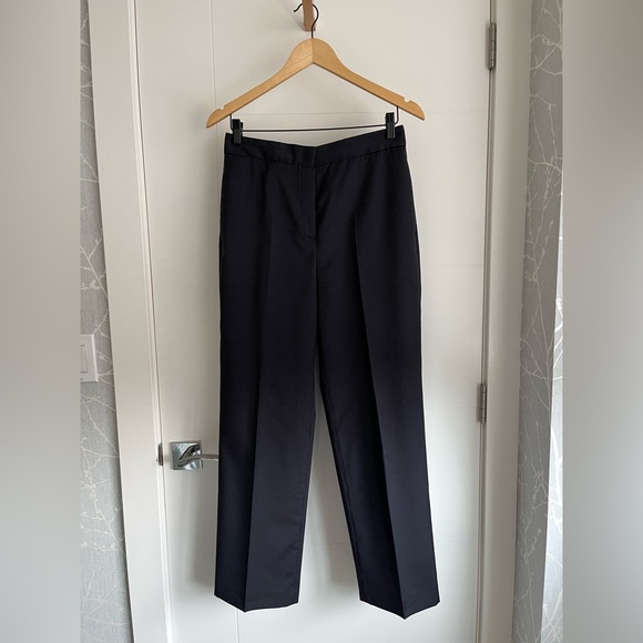 Massimo Dutti Women's Navy Pinstripe Trousers😍😍😍 - Picture 3 of 11